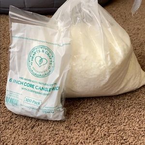 Soy wax flakes and wicks